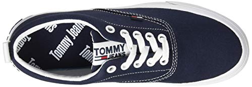 Tommy Hilfiger LowCut Essential Sneaker, Zapatillas Mujer, Azul (Twilight Navy C87), 40 EU