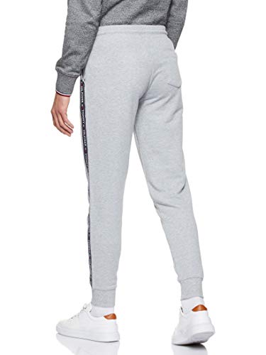 Tommy Hilfiger Repeat Logo Tape Joggers Pantalones Deportivos, Gris (Grey Heather), Small para Hombre