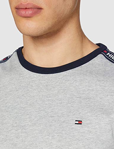 Tommy Hilfiger RN tee SS Camiseta, Gris (Grey Heather 004), Small para Hombre