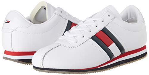 Tommy Hilfiger Wmns Retro Flag Sneaker, Zapatillas Mujer, Rojo (RWB 020), 40 EU