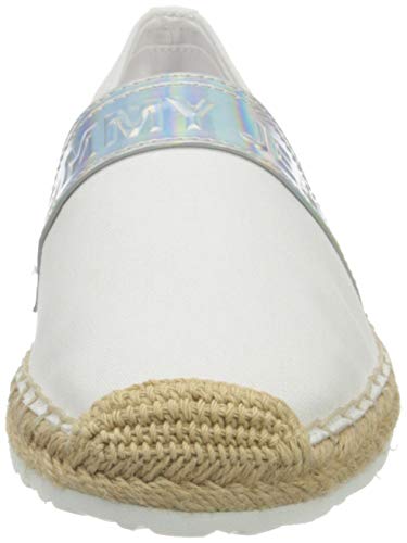 Tommy Jeans Iridescent Branding Espadrille, Marca Mujer, Blanco, 41.5 EU