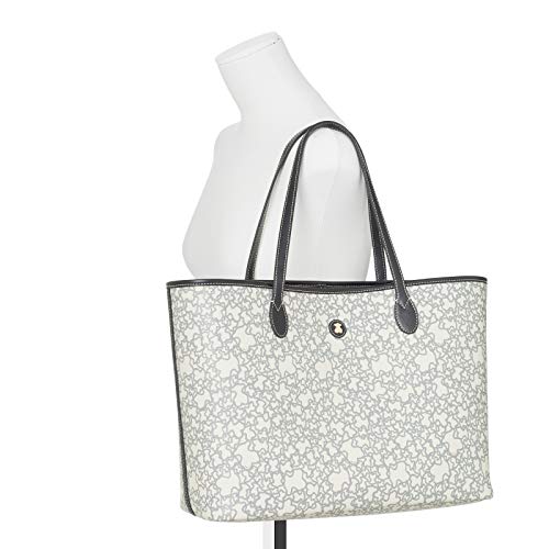 Tous Kaos Mini Lona, Bolso Totes para Mujer, Beige (Beige), 14x29x40 cm (W x H x L)