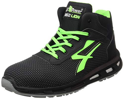 U-Power RL10356-43, RL10356-43-Calzado de Seguridad Gama Red Lion Modelo Hard S3 SRC Talla Hombre, Negro, 43 EU