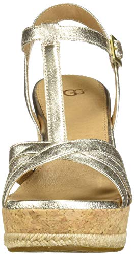 UGG Australia Melissa Metallic, Sandalia Mujer, Gold, 41 EU