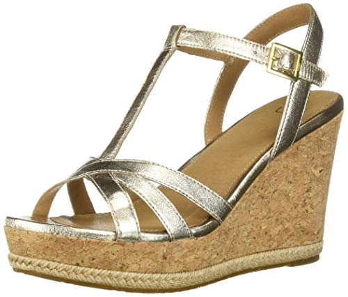 UGG Australia Melissa Metallic, Sandalia Mujer, Gold, 41 EU