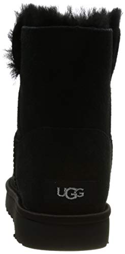 UGG Classic Bling Mini, Botas clásicas Mujer, Black, 38 EU