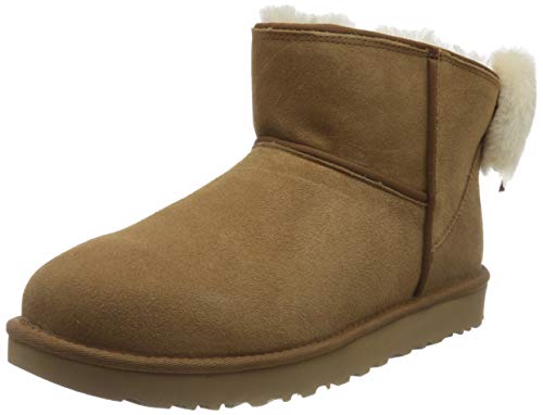 UGG Classic Mini Bow, Botas clásicas Mujer, Chestnut, 38 EU