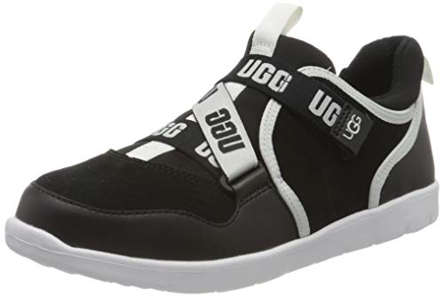 UGG Cloudlet Sneaker, Zapatos Unisex niños, Negro y Blanco, 22 EU