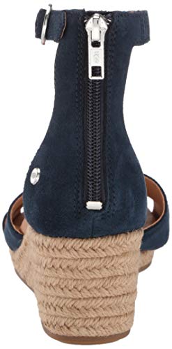 UGG Eugenia, Sandalias con cua Mujer, Azul Marino (Navy Suede), 41 EU