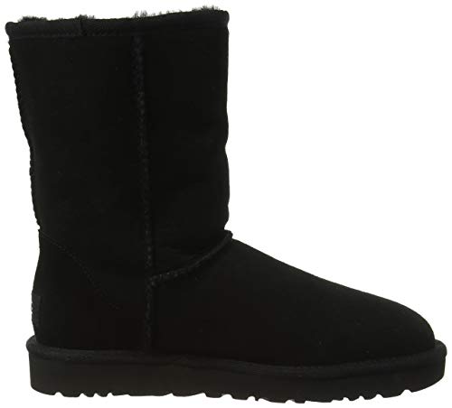 UGG Female Classic Short II Classic Boot, Black, 3 (UK)