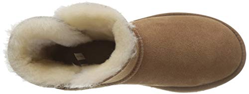 UGG Female Mini Bailey Button II Classic Boot, Chestnut, 3 (UK)