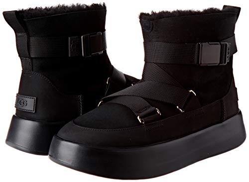 UGG W Classic Boom Buckle, Botas Mujer, Negro (Black Blk), 37 EU