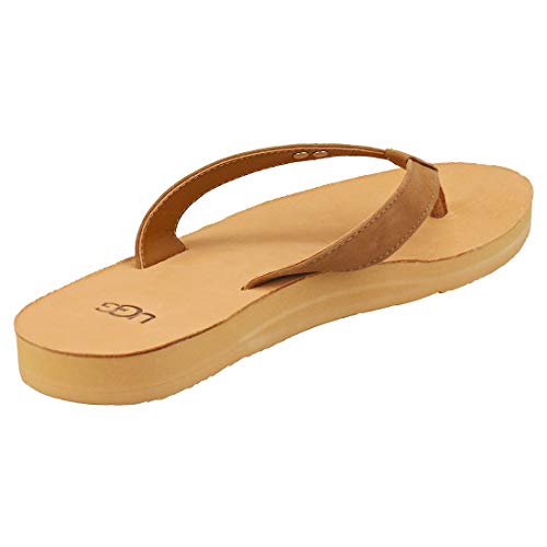 UGG W Tawney Logo, Sandalia Mujer, Nubuck de castaño, 42 EU