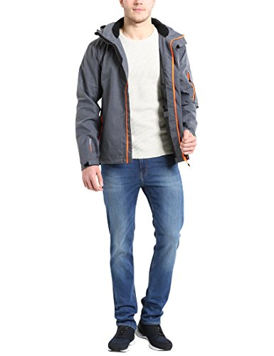 Ultrasport Whistler Largs Chaqueta, Hombre, Gris Oscuro Mezcla, M