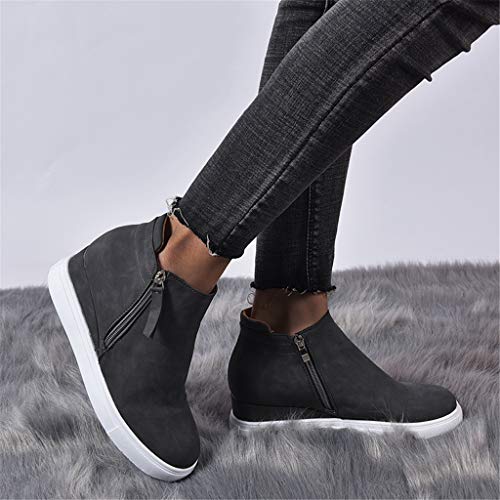 UMore Zapatillas de Deporte Informales con Plataforma de cuña de Invierno para Mujer Adulto Botas Zapatos mecedores, Calzado Deportivo, Calzado Informal cálido