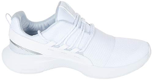 Under Armour 3022584-100-7 M US, Charged Breathe Tenis de Encaje para Mujer, Gris Halo, 37 EU, Blanco 100 Blanco, 38