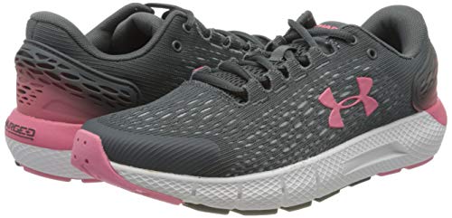 Under Armour Charged Rogue 2, Zapatillas De Running Mujer, Pitch Gris Pizarra Blanca púrpura 106, 41 EU