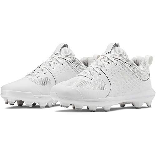 Under Armour Glyde - Zapatilla de softball para mujer, Blanco (Blanco (100)/Blanco), 35.5 EU