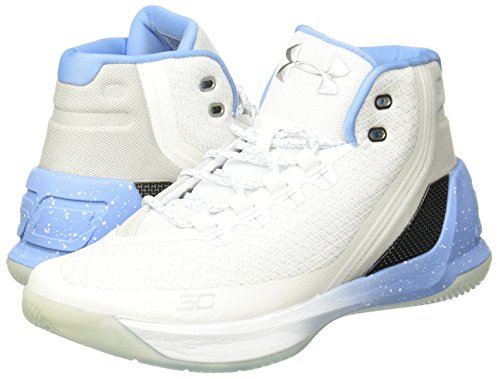 Under Armour - Zapatillas de baloncesto para hombre blanco blanco