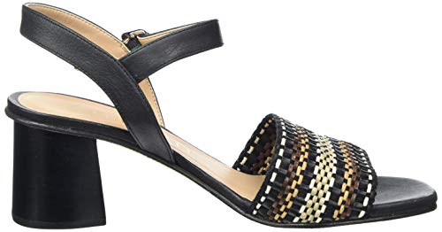 Unisa Molla_sty, Sandalias con Punta Abierta Mujer, Negro (Black Black), 39 EU