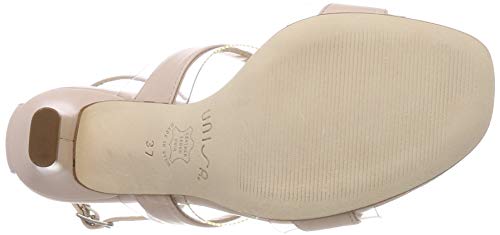 Unisa Sagunto_na, Sandalia con Pulsera Mujer, Beige (Pale Pale), 39 EU