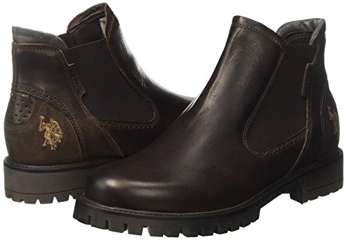 U.S.POLO ASSN. Solange, Botas Chelsea para Mujer, Marrón (Dark Brown DKBR), 38 EU