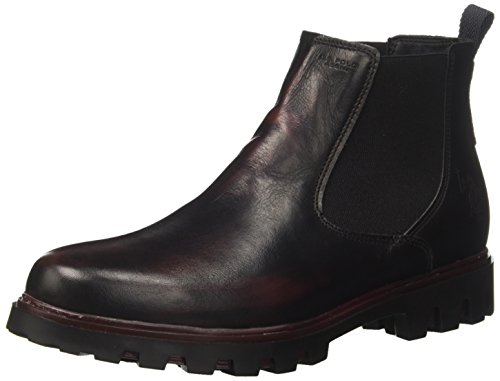 U.S.POLO ASSN. Spring, Botas Chelsea para Mujer, Gris (Dark Grey/Bordeaux DKGR-BOR), 36 EU