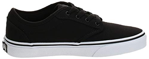 Vans Atwood Sneaker, Unisex niños, Negro (Canvas Black/White 187), 33 EU