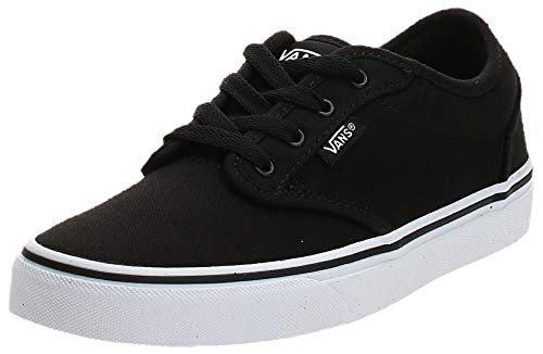 Vans Atwood Sneaker, Unisex niños, Negro (Canvas Black/White 187), 33 EU