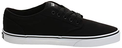 VANS Atwood, Zapatillas Hombre, Negro (Black/White Canvas 187), 42 EU