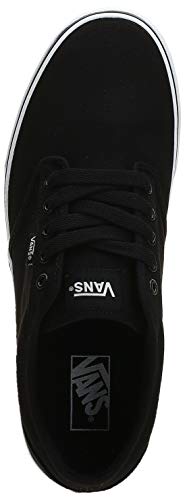 VANS Atwood, Zapatillas Hombre, Negro (Black/White Canvas 187), 42 EU