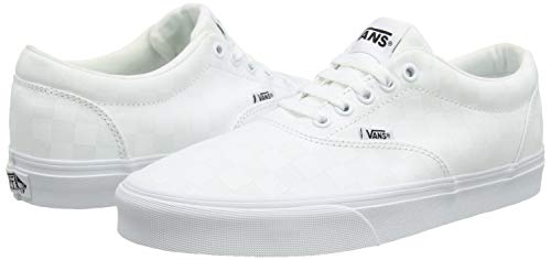 Vans Doheny, Sneaker Hombre, W51-Tablero de Damas, Color Blanco, 43 EU