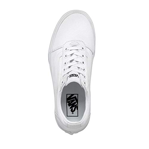 Vans Ward Platform Canvas, Sneaker Mujer, Color Blanco, 36 EU