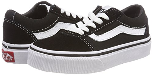 Vans Ward Suede/Canvas Zapatillas, Unisex Niños, Black/White Iju, 35 EU