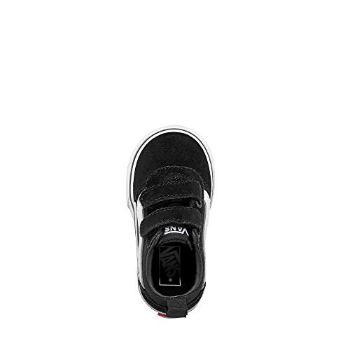 Vans Ward V-Velcro Suede, Zapatillas Unisex niños, Black/White Iju, 24 EU