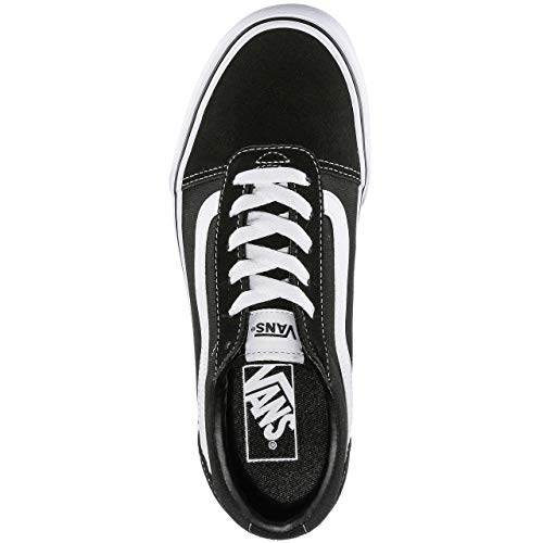 Vans Ward - Zapatillas para Mujer, Negro (Suede/Canvas/Black/White Iju), 38.5 EU