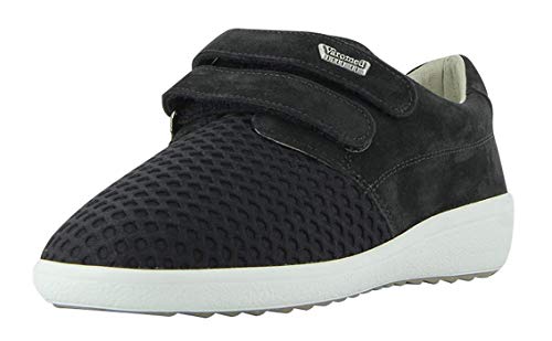 VAROMED Marseille 77271 Mujer señora Zapato Deportivo con Velcro,Zapatos de Salud,Zapatos Bajos,elásticos,atléticos,cómodos,Schwarz,5.5 UK