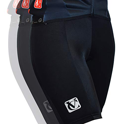 VeloChampion Pantalones Cortos para Mujer de Ciclismo Inserción Acolchada para Ciclismo Chicas Carreras de montaña pr Short Spandex Lycra Team Sprint Race Bicicleta (Extra Large)