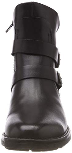 Vero Moda Vmvilma Biker Boot, Botas Estilo Motero Mujer, Negro (Black Black), 38 EU