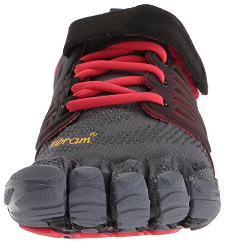 Vibram Fivefingers V-Train, Zapatillas de Deporte Hombre, Gris (Grey/Black/Red Grey/Black/Red), 47 EU