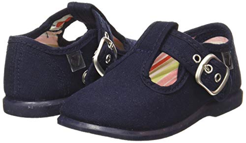 Victoria Alba Lona Hebilla, Sandalias Unisex niños, Azul (Marino 30), 23 EU