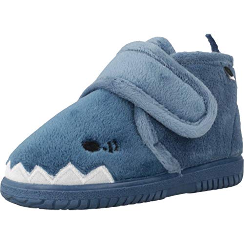 Victoria Bota Velcro Animales, Botas Slouch Unisex niños, Azul (Azul 36), 27 EU