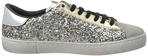 Victoria Deportivo Glitter Contraste, Zapatillas Mujer, Dorado (Platino 594), 42 EU