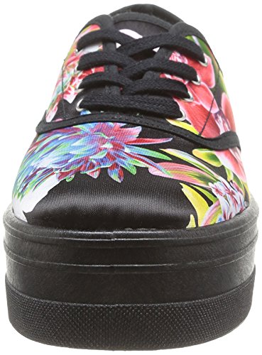 Victoria Ingles Rosa Estampado Flores - Botas de Canvas para Mujer Negro Negro 40