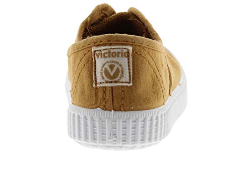 victoria Plano VICTORIA 1915 Inglesa ELÁSTICO Lona Tintada 106627-KIDS para Unisex-niños Oro 24