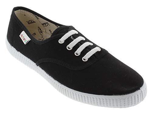 victoria Plano VICTORIA 1915 Inglesa Lona 106613-KIDS para Unisex-niños Negro 22