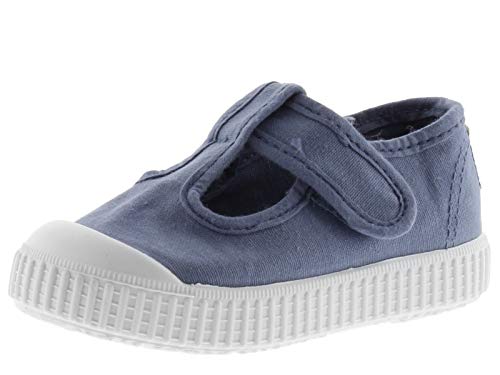 victoria Plano VICTORIA 1915 Sandalia Tira Lona Tintada 136625-KIDS para Unisex-niños Azul 22