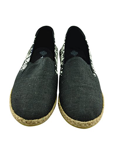 virblatt Alpargatas y zapatos de verano de cáñamo con patrones del tronco de montaña Hmong., color Negro, talla 40 EU