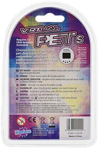 Virtual Pets - Llavero (Funtime Gifts) (versión en inglés) , color/modelo surtido