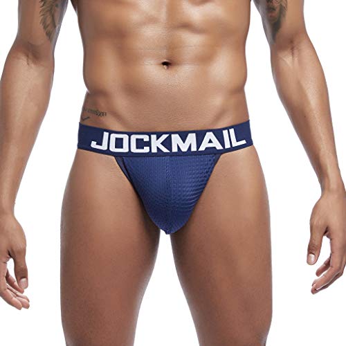 waotier Calzoncillos Largos Hombre De Verano Nuevo Malla Patchwork Transpirable Deportes Fitness Ropa Interior Color SóLido Suaves Boxer Hombre Deportivo Calzoncillos (L,Azul)